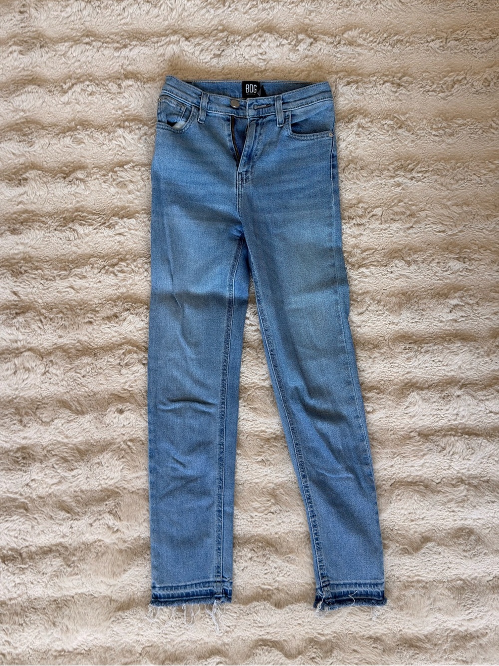 BDG Light Wash High-Rise Skinny Jeans